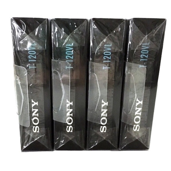 4 SONY Blank VHS Tapes T-120VL 6 Hr Premium Grade Factory Sealed - Picture 4 of 4